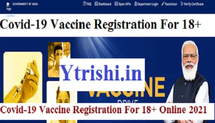 Covid-19 Vaccine Registration For 18
