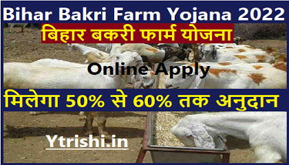 Bihar Bakri Farm Yojana 2022