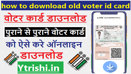 how to download old voter id card