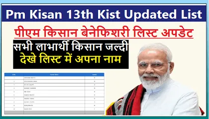 Pm Kisan 13th Kist Updated List | पीएम किसान बेनेफिशरी लिस्ट अपडेट जल्दी देखे आपको मिलेगा या नहीं 13वीं का पैसा Pm Kisan 13th Kist Updated List