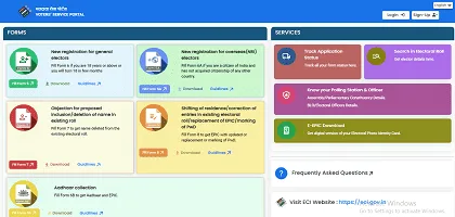 PVC Voter ID Card Online Order