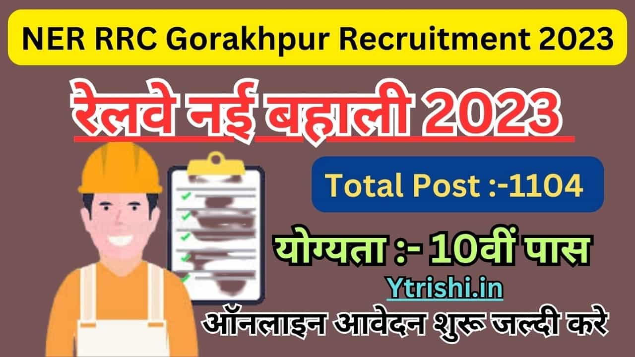 NER RRC Gorakhpur Recruitment 2023