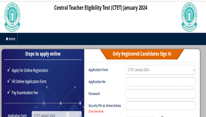 CTET Exam 2024 Online Form