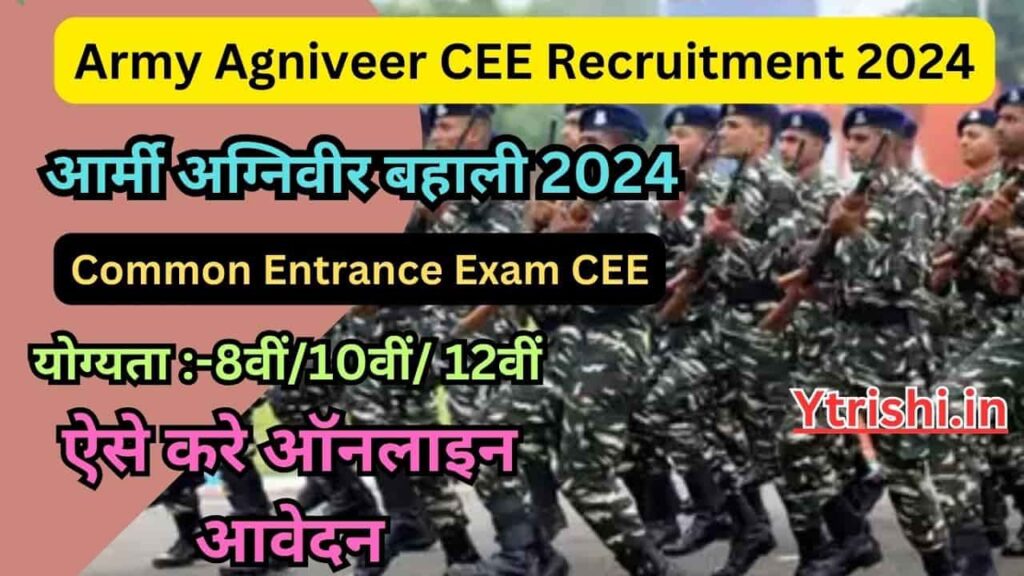 Army Agniveer CEE Recruitment 2024