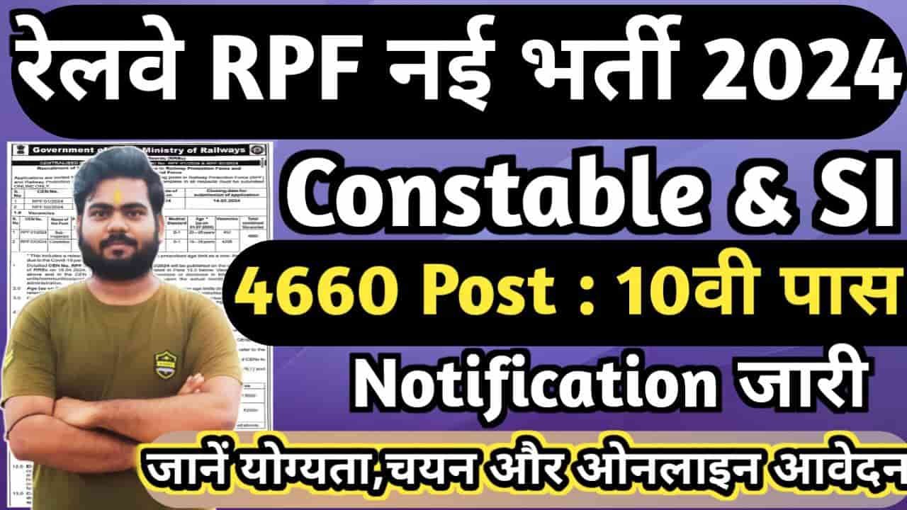 RPF Recruitment 2024 Notification Out