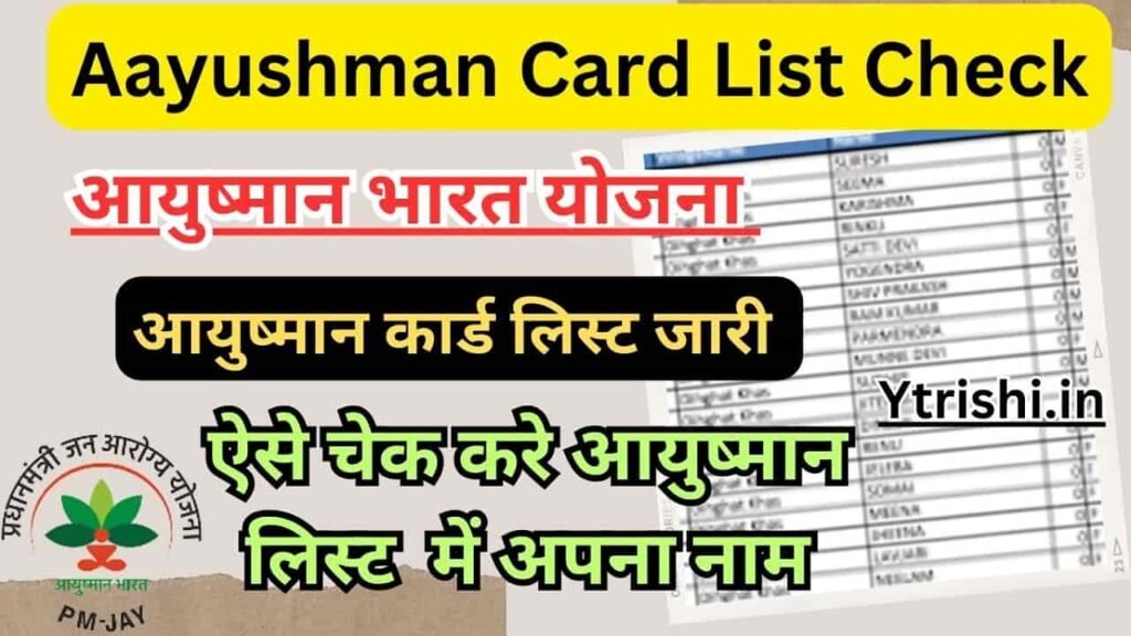 Aayushman Card List Check