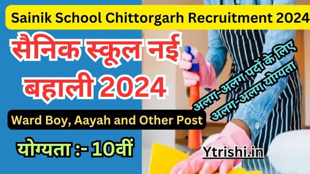 Sainik School Chittorgarh Recruitment 2024