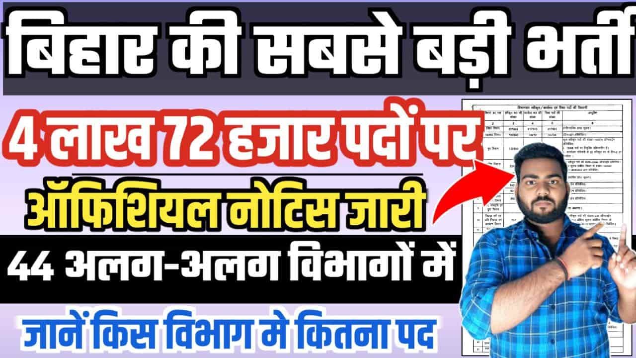 Bihar New Vacancy 2024