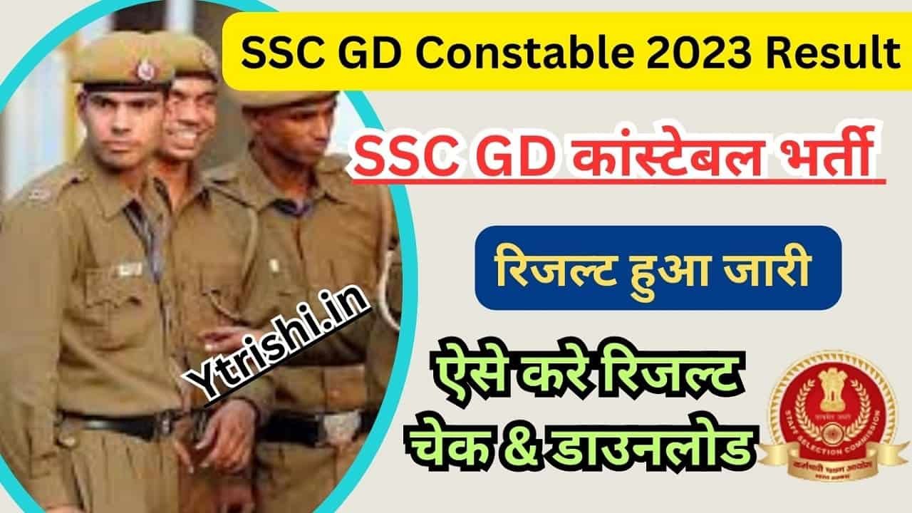 SSC GD Constable 2023 Result