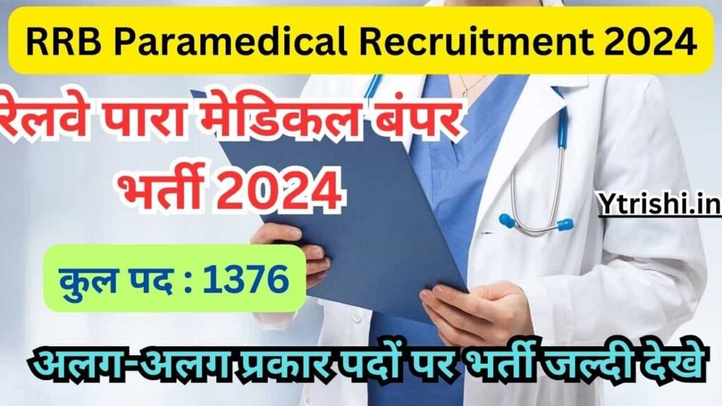 RRB Paramedical Recruitment 2024