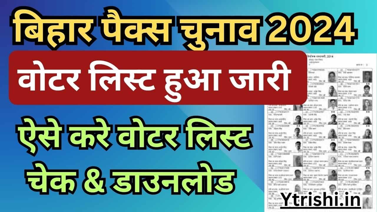 Bihar Pacs Chunav Voter List 2024