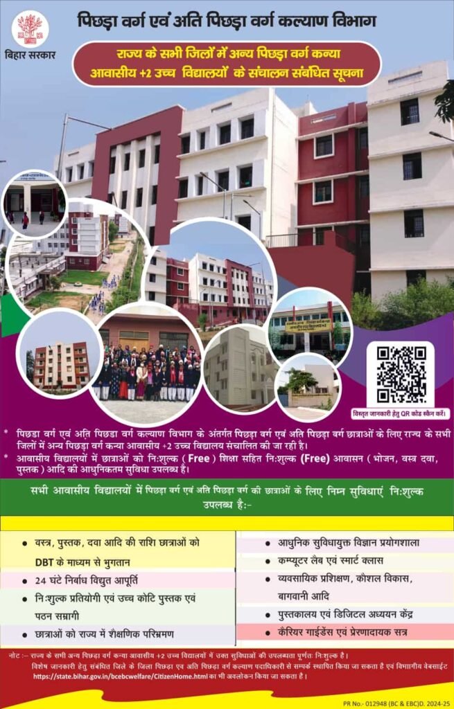 Bihar Free Chhatrawas Yojana 2024