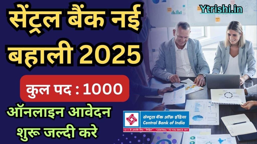 Central Bank of India Credit Officer Recruitment 2025