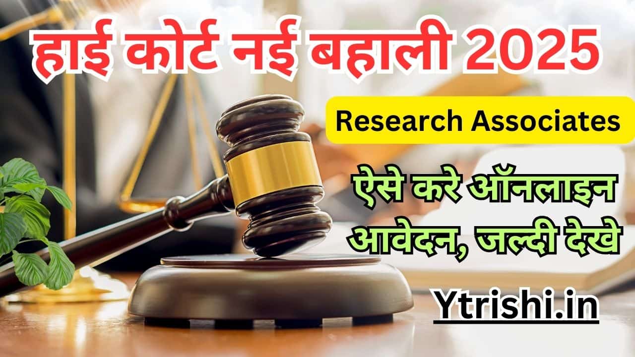 High Court Research Associates Recruitment 2025