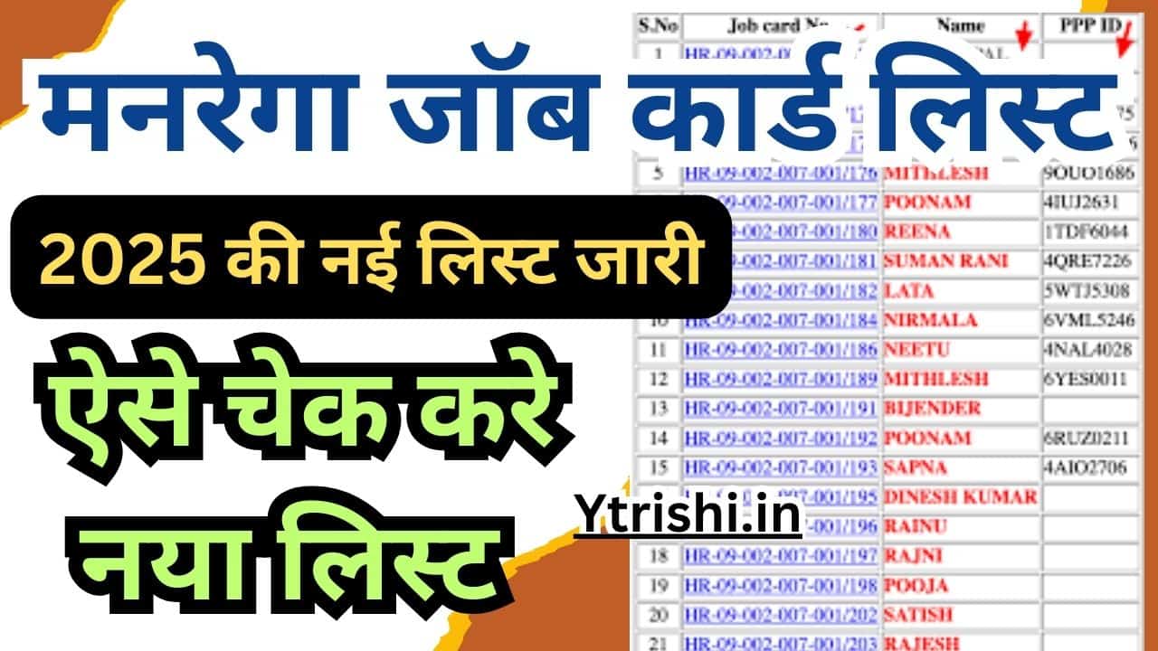 NREGA Job Card List 2025