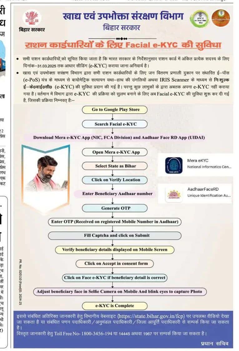 Ration Card Aadhar Seeding Last Date