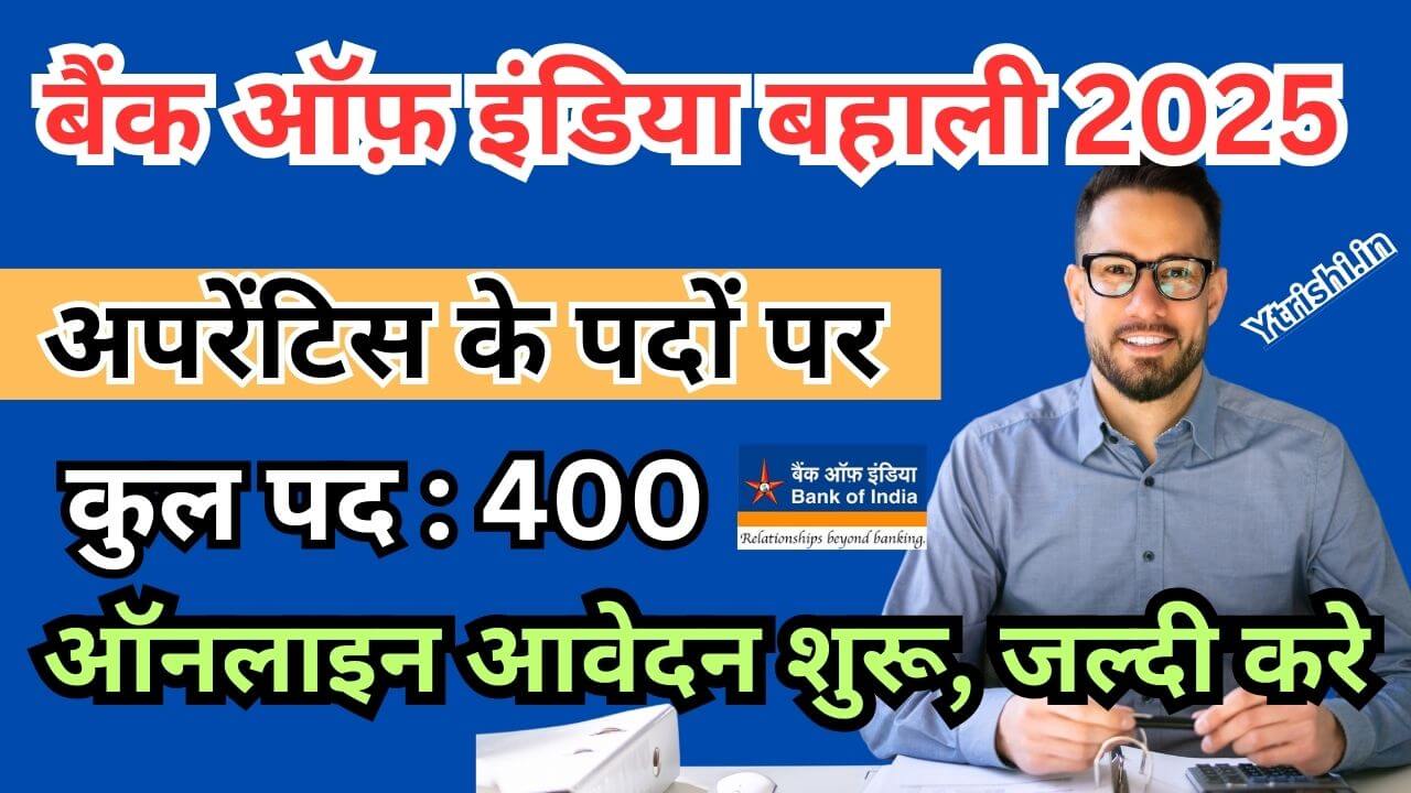 Bank of India Apprentice Recruitment 2025