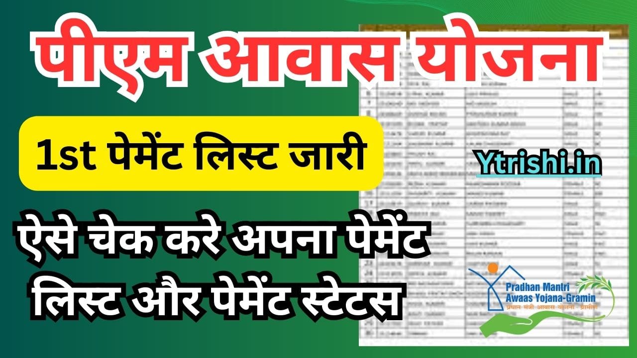 PM Awas Yojana Payment List