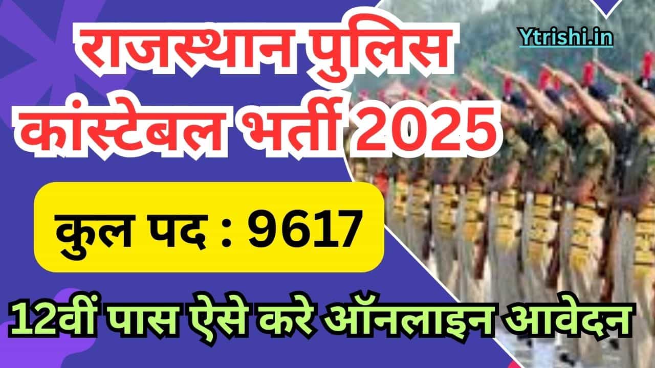 Rajasthan Police Constable Recruitment 2025