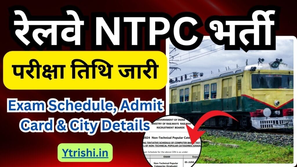 RRB NTPC Exam Date 2025 Out