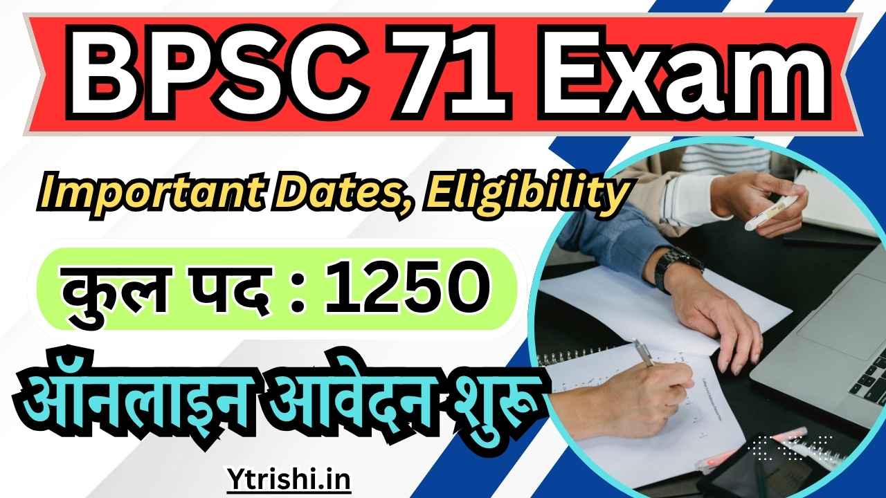 BPSC 71th Vacancy 2025