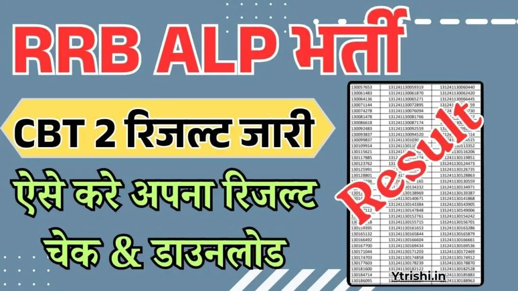 RRB ALP CBT 2 Result 2025