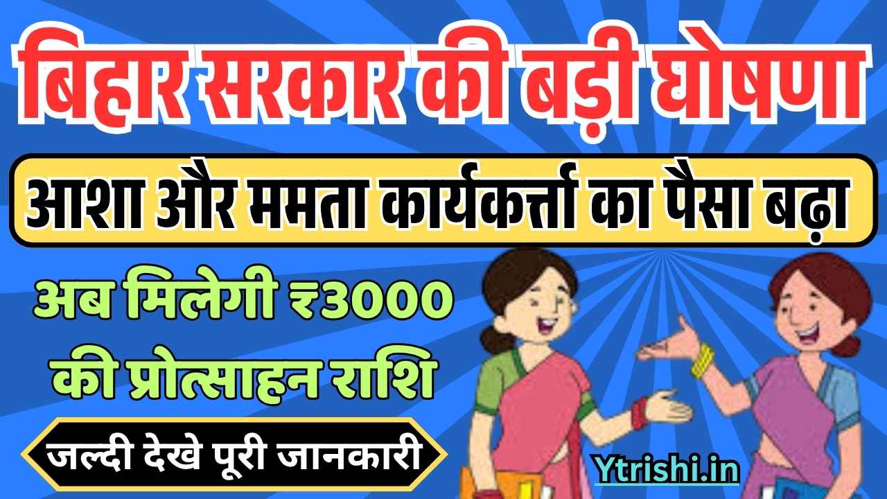 Bihar Asha & Mamta Workers Salary New Update