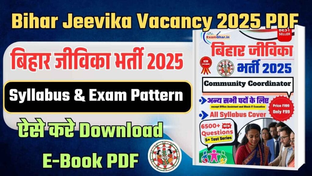 Bihar Jeevika Vacancy 2025 PDF
