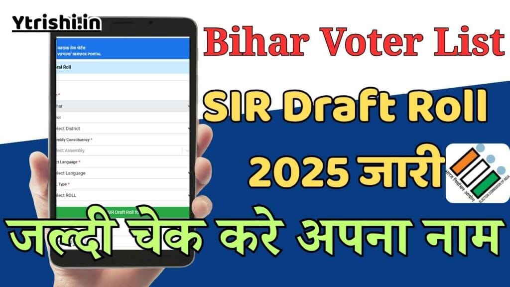 Bihar Voter List SIR Draft Roll 2025
