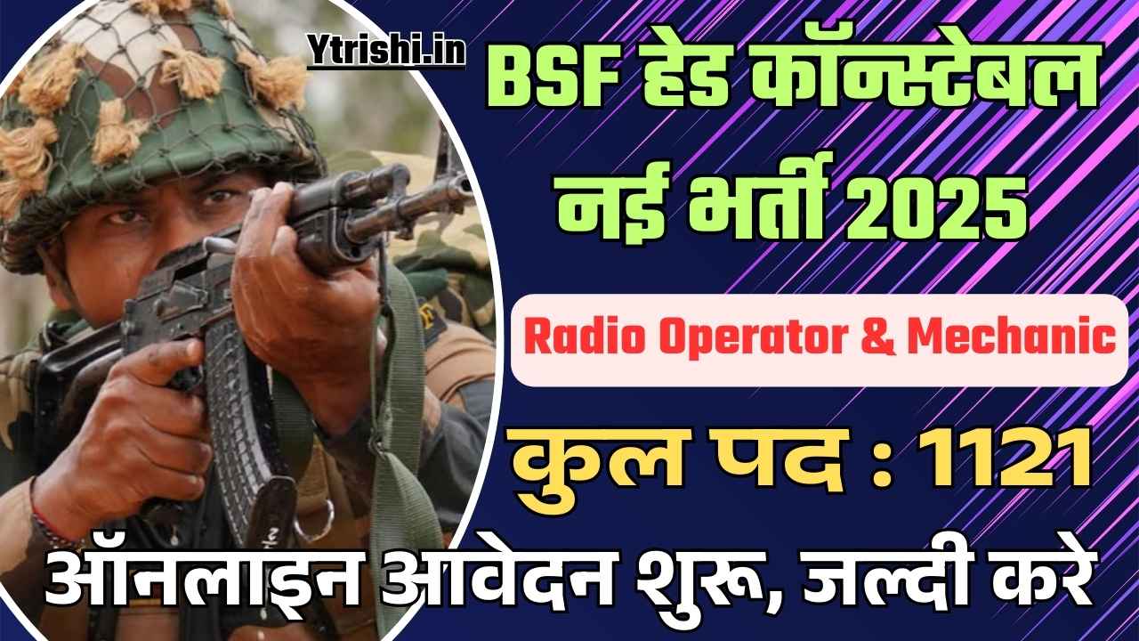 BSF Head Constable RO/RM Recruitment 2025