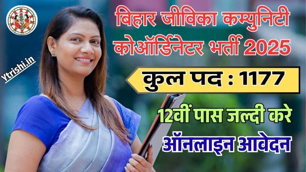 Bihar Jeevika Community Coordinator Vacancy 2025