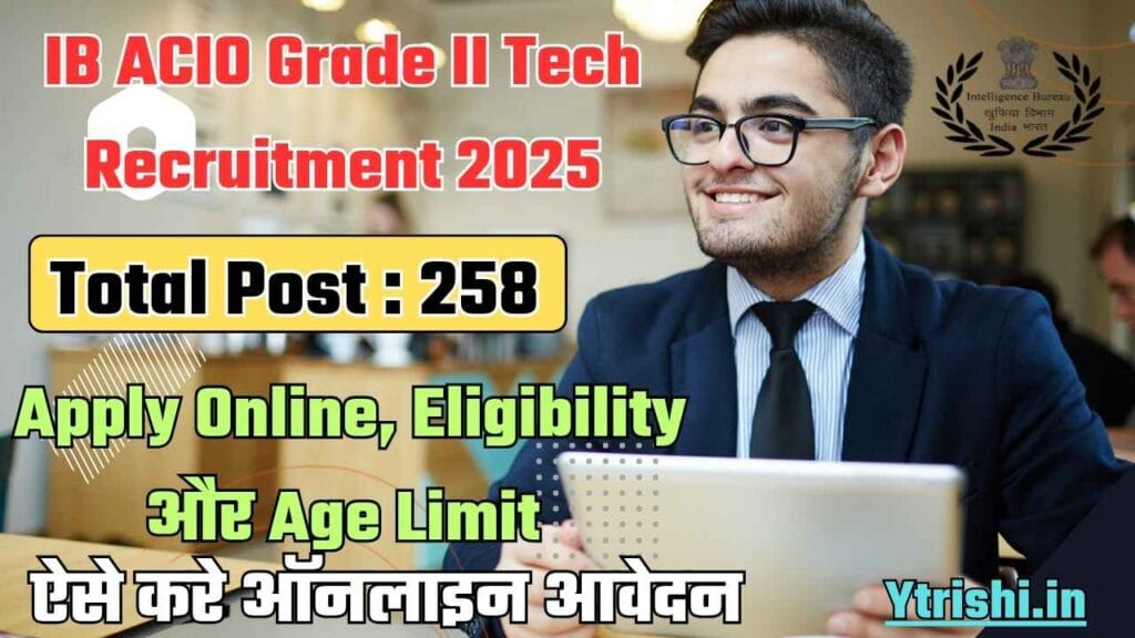 IB ACIO Grade II Tech Recruitment 2025