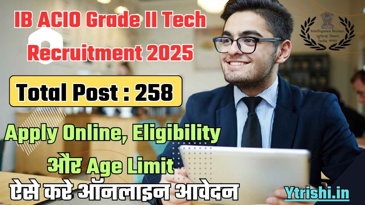 IB ACIO Grade II Tech Recruitment 2025