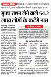 Bihar Ration Card News 2025