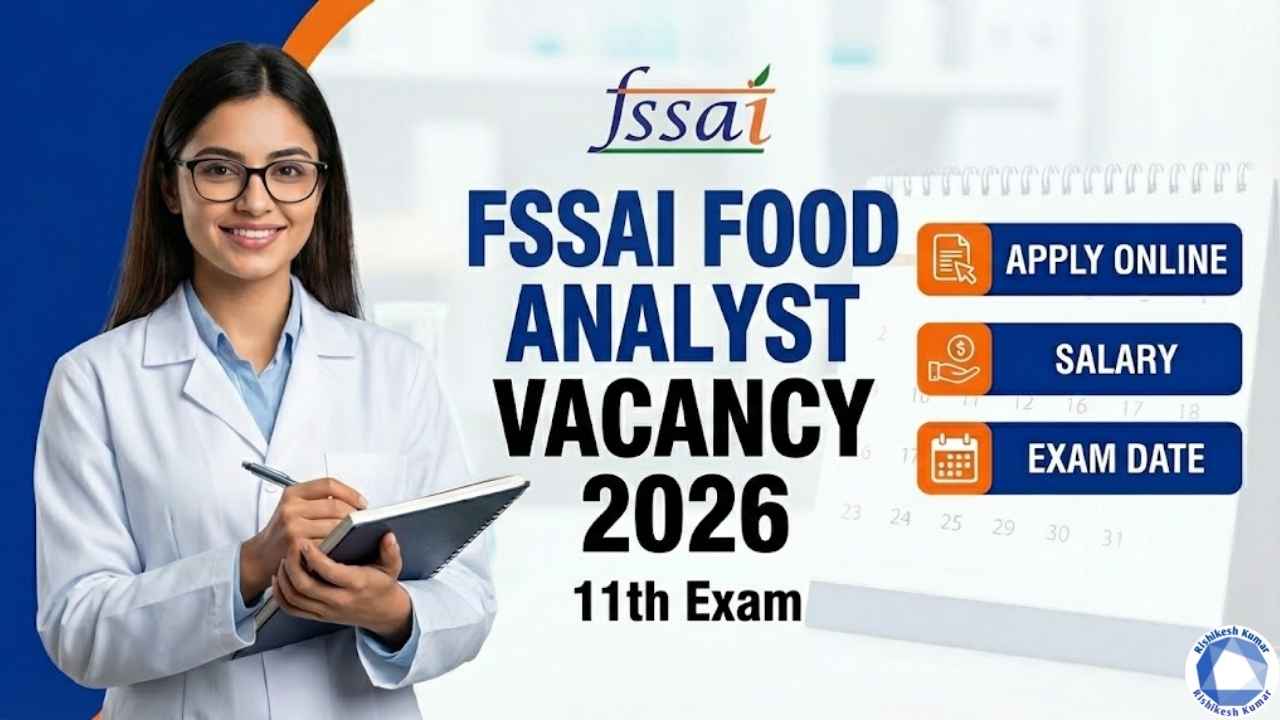FSSAI Food Analyst Vacancy 2026