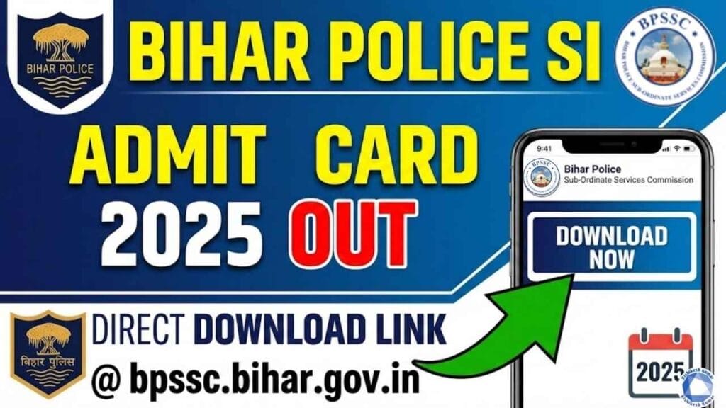 Bihar Police SI Admit Card 2025