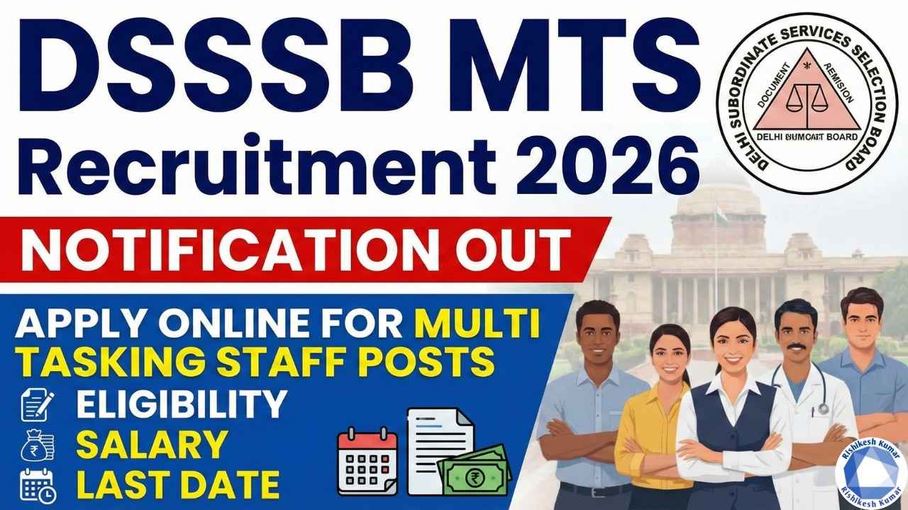 DSSSB MTS Recruitment 2026