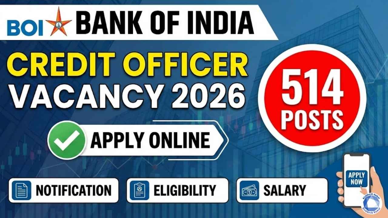 BOI Credit Officer Vacancy 2026