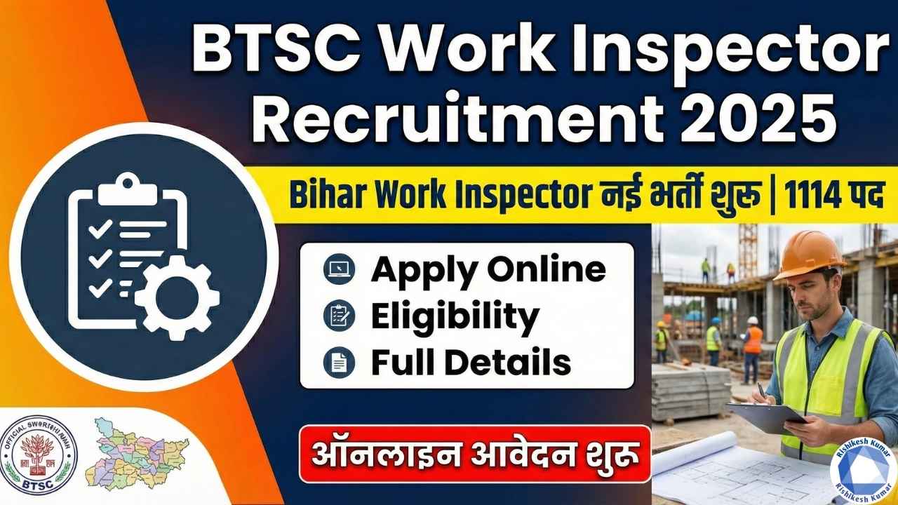 BTSC Work Inspector Recruitment 2025