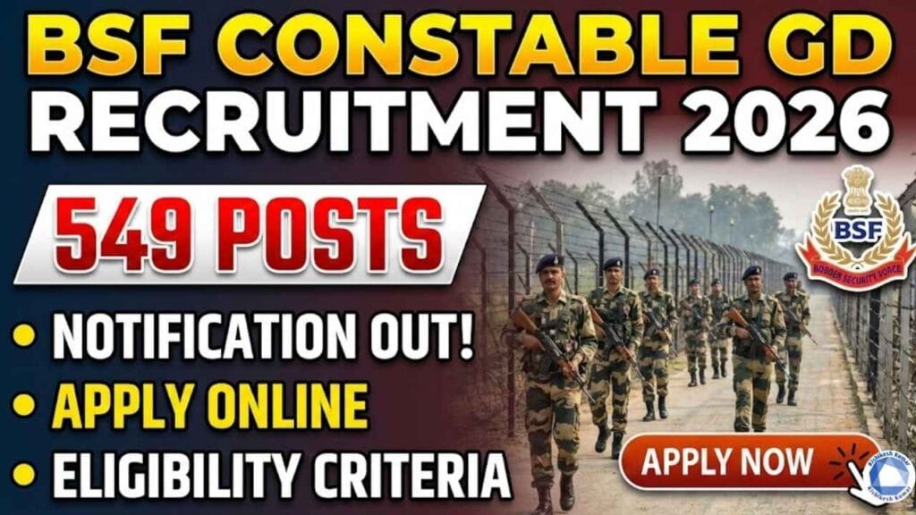 BSF Constable GD Recruitment 2026