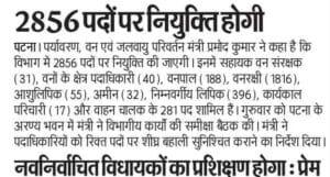 Bihar Forest Department Vacancy 2026