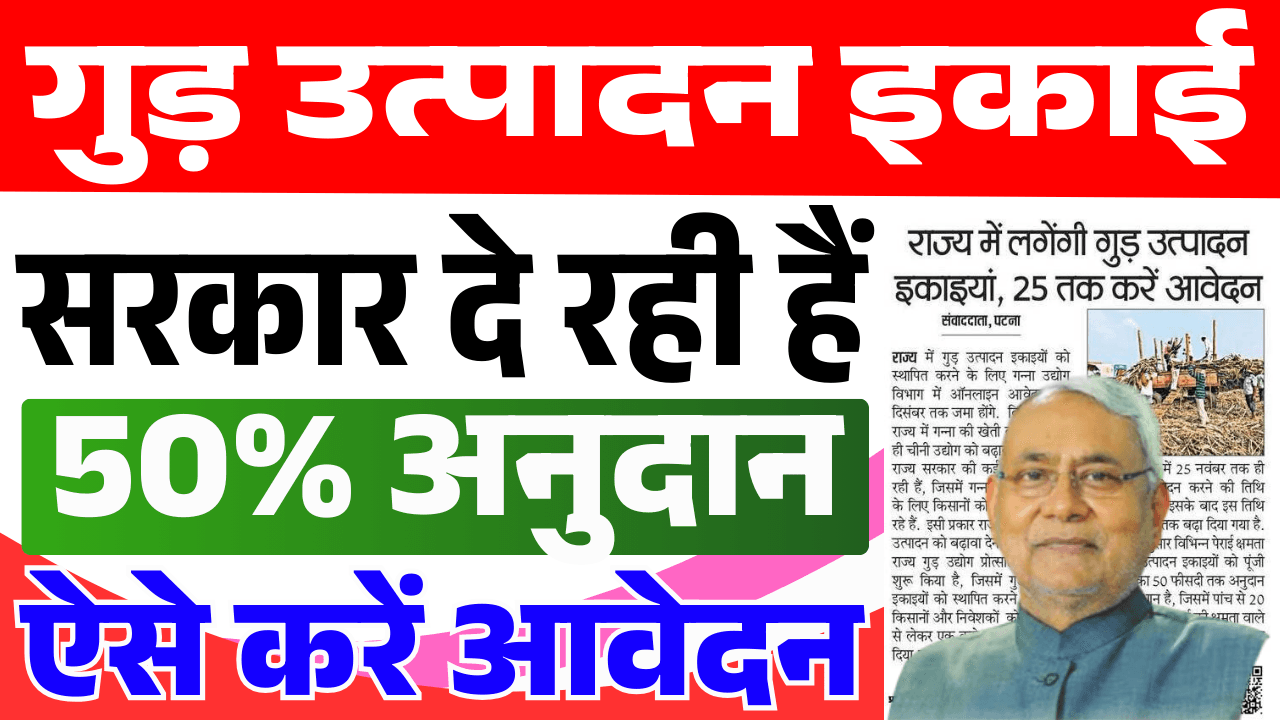 Bihar Gur Production Unit Yojana 2025
