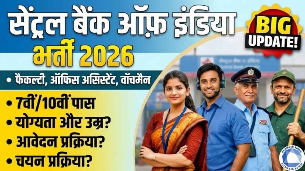 Central Bank of India Recruitment 2026
