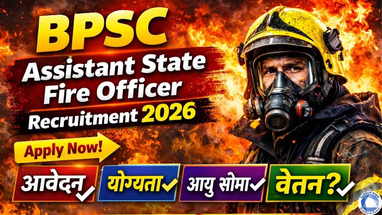 BPSC Assistant State Fire Officer Recruitment 2026