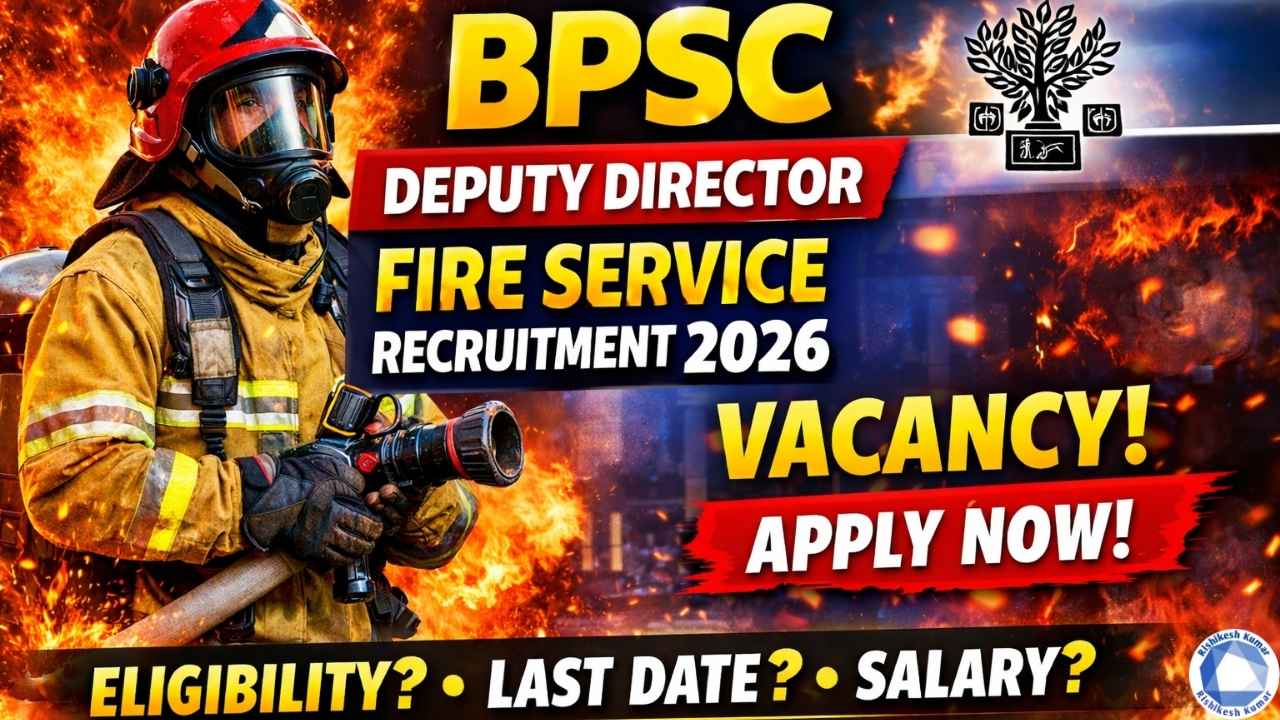 BPSC Deputy Director Fire Service Recruitment 2026