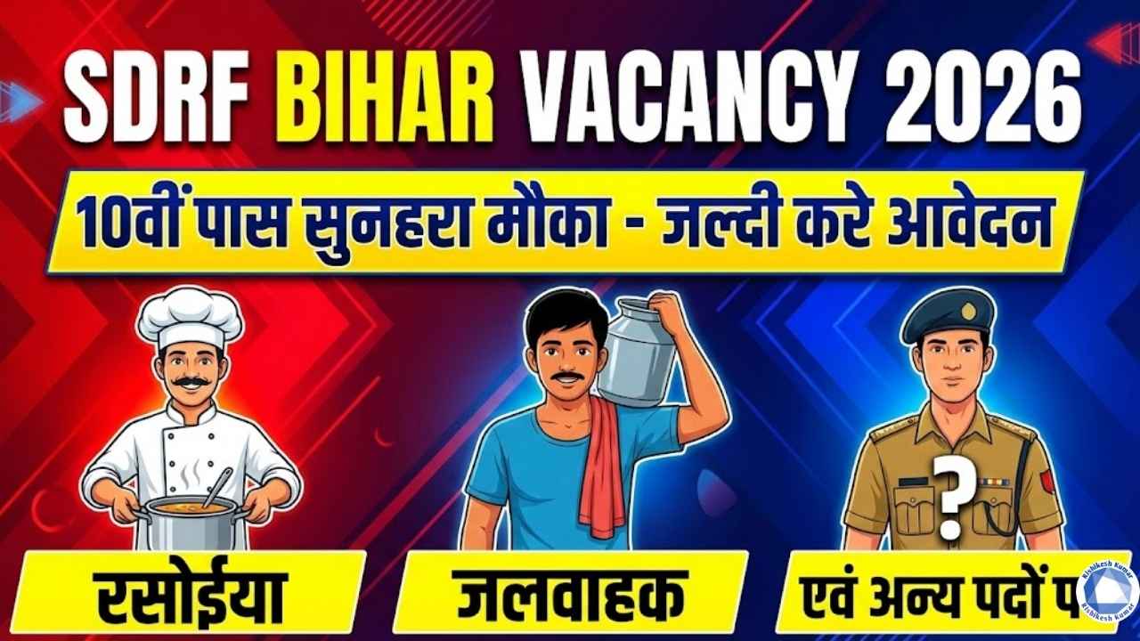 SDRF Bihar Vacancy 2026