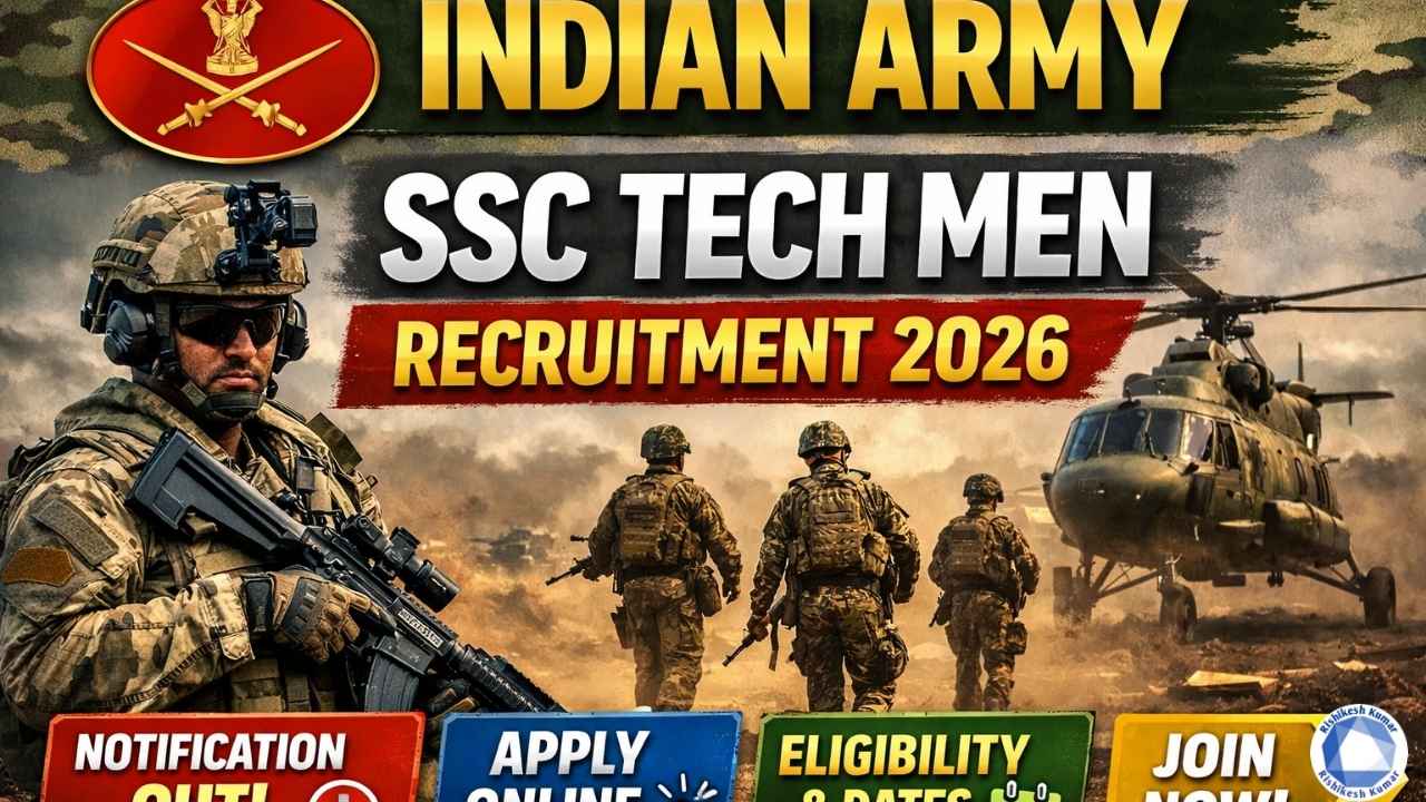 Indian Army SSC Tech Men Recruitment 2026