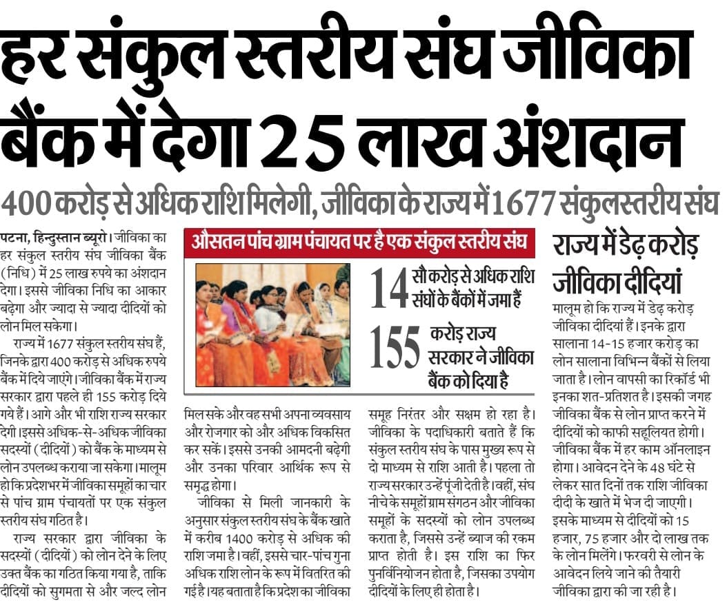 Bihar Jeevika Bank Big Update 2026