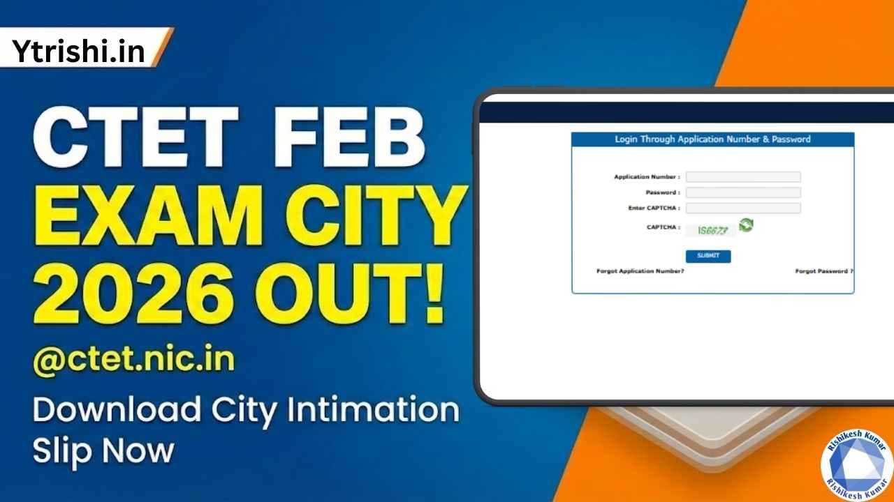 CTET February Exam City 2026