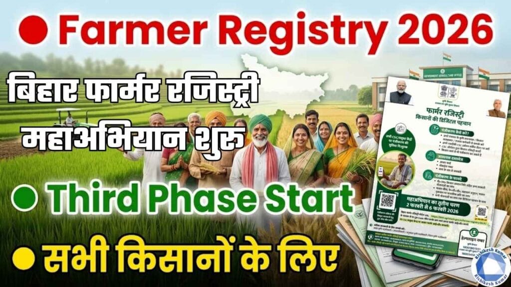 Bihar Farmer Registry Mahaabhiyan Third Phase 2026